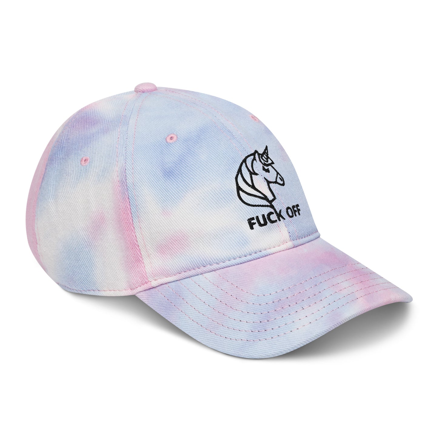 Unicorn F*CK OFF Tie dye hat