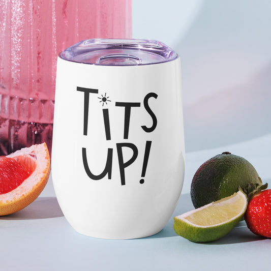 Tit's Up - Wine tumbler